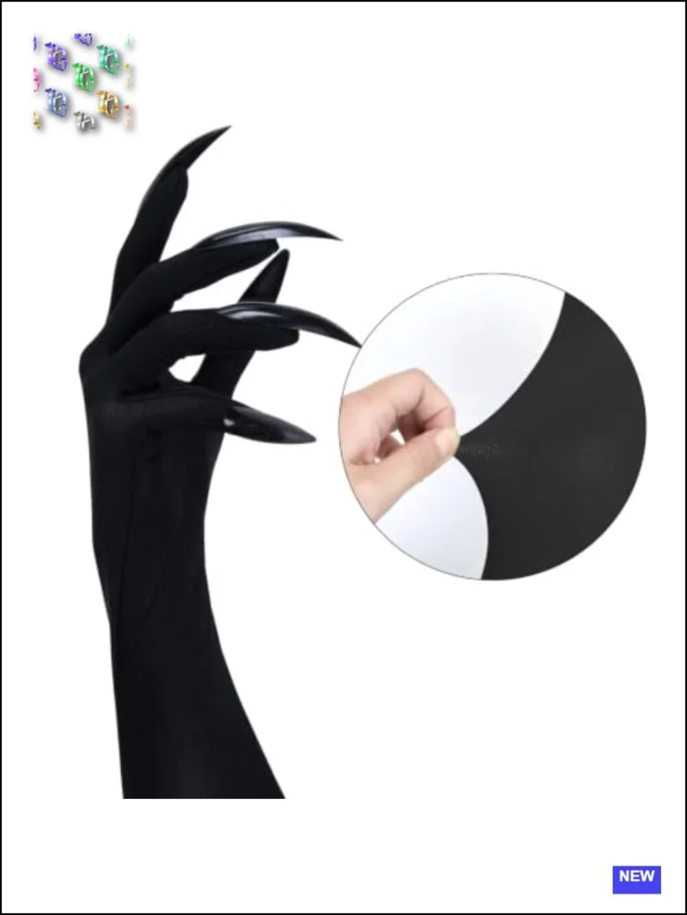 Halloween Claw Gloves Scary Long Nails Costume Accessory Women Party